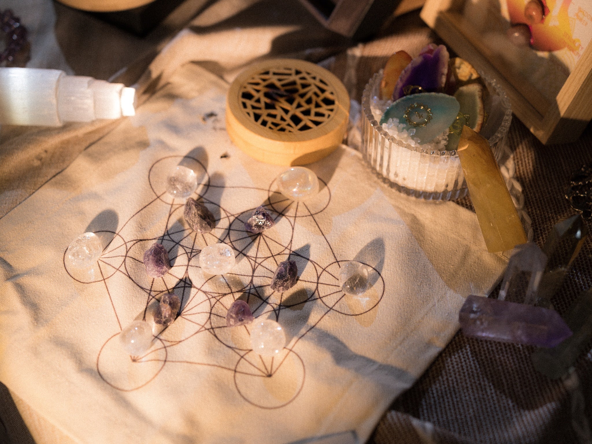 How to Create a Crystal Grid for Manifestation and Healing