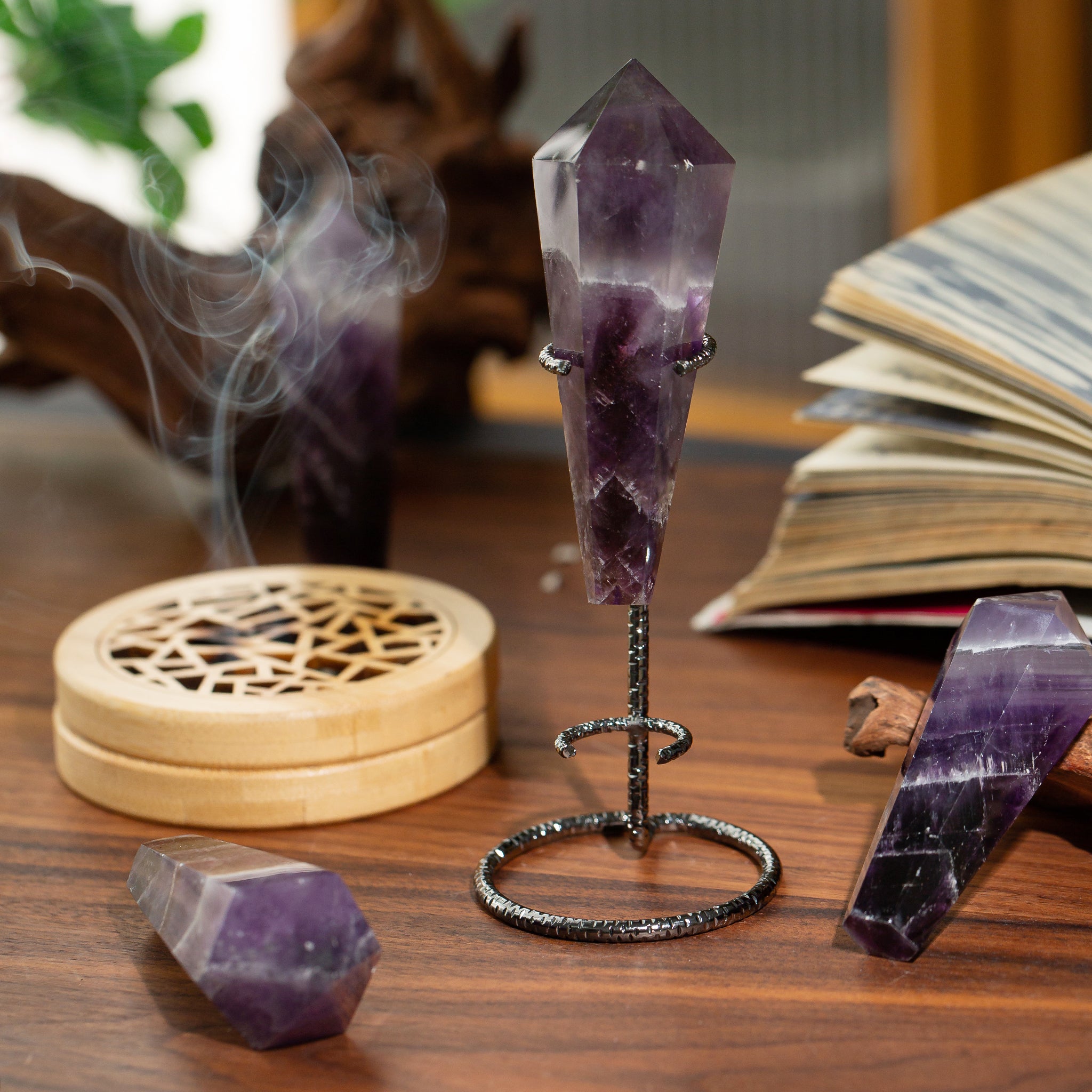 Amethyst Wand with Base