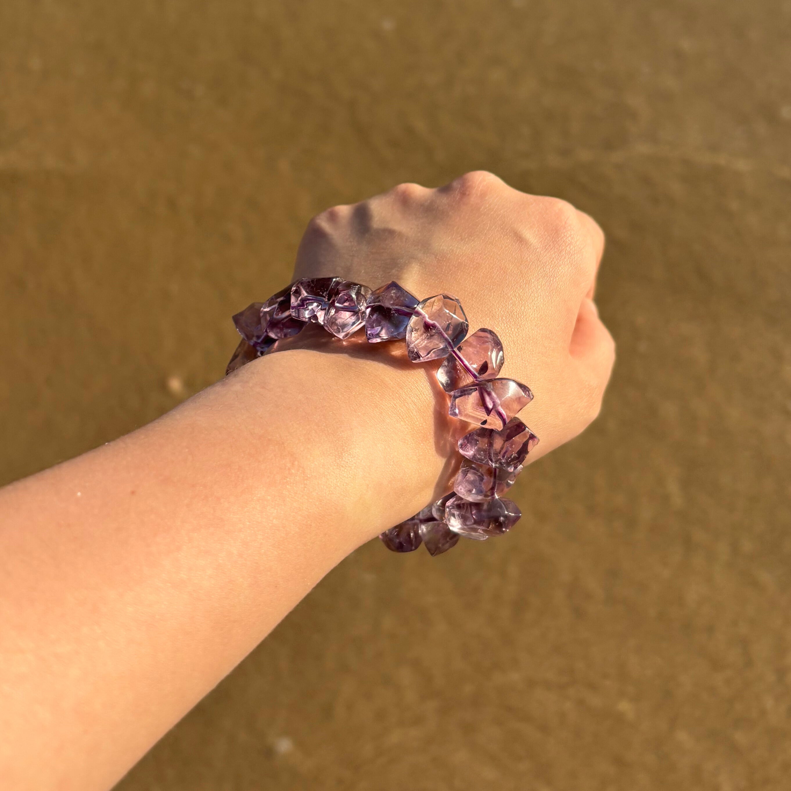 Amethyst Freeform Bracelet (17cm)