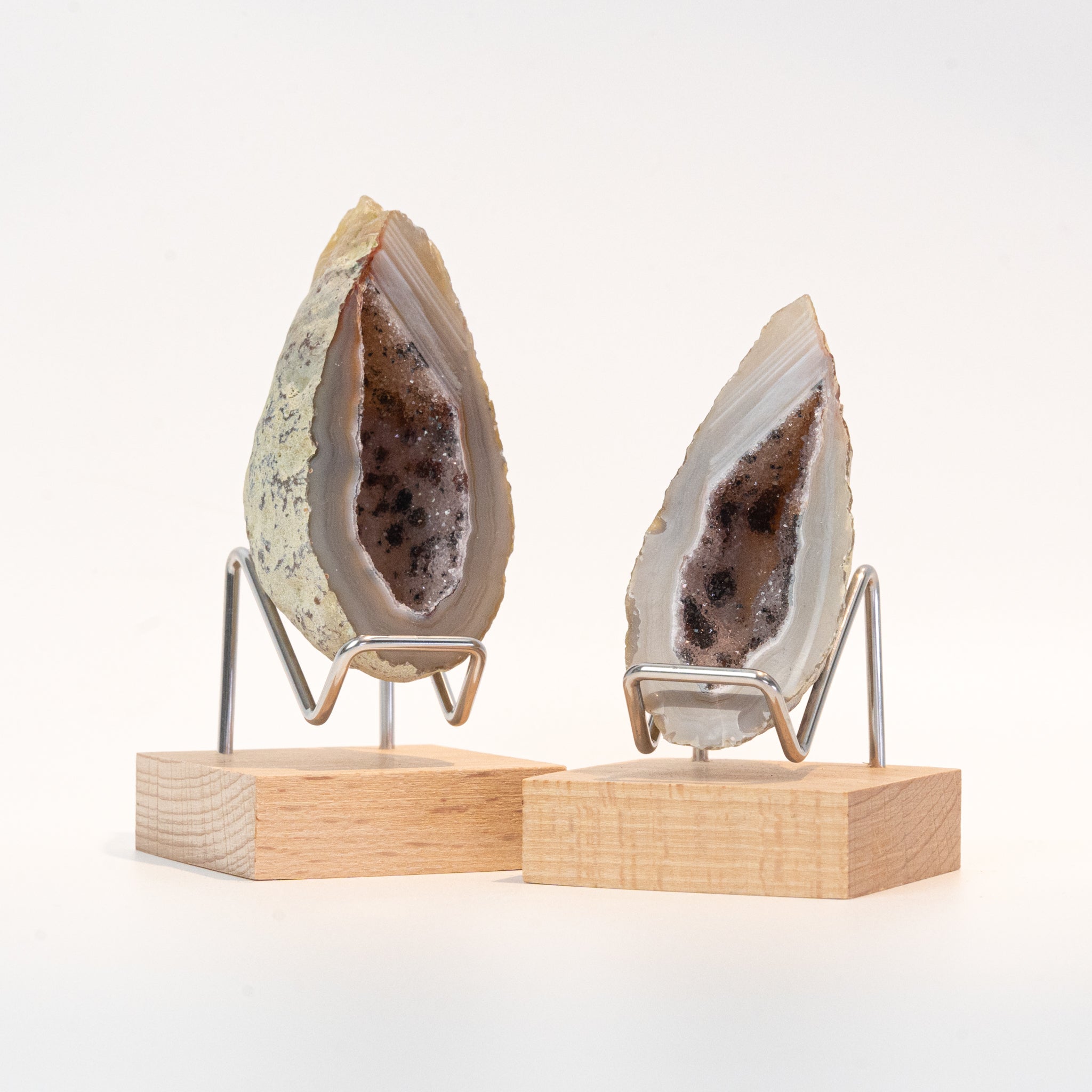 Natural Mini Oco Agate Geode Halves - Lovers’ Geode