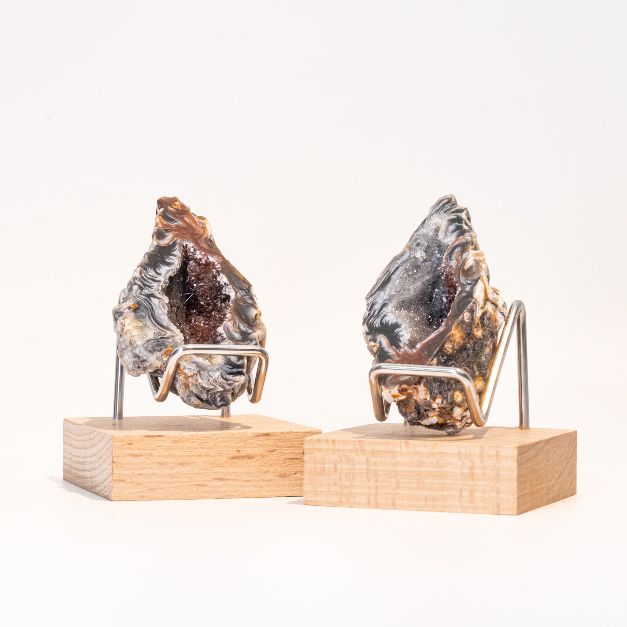 Natural Mini Oco Agate Geode Halves - Lovers’ Geode