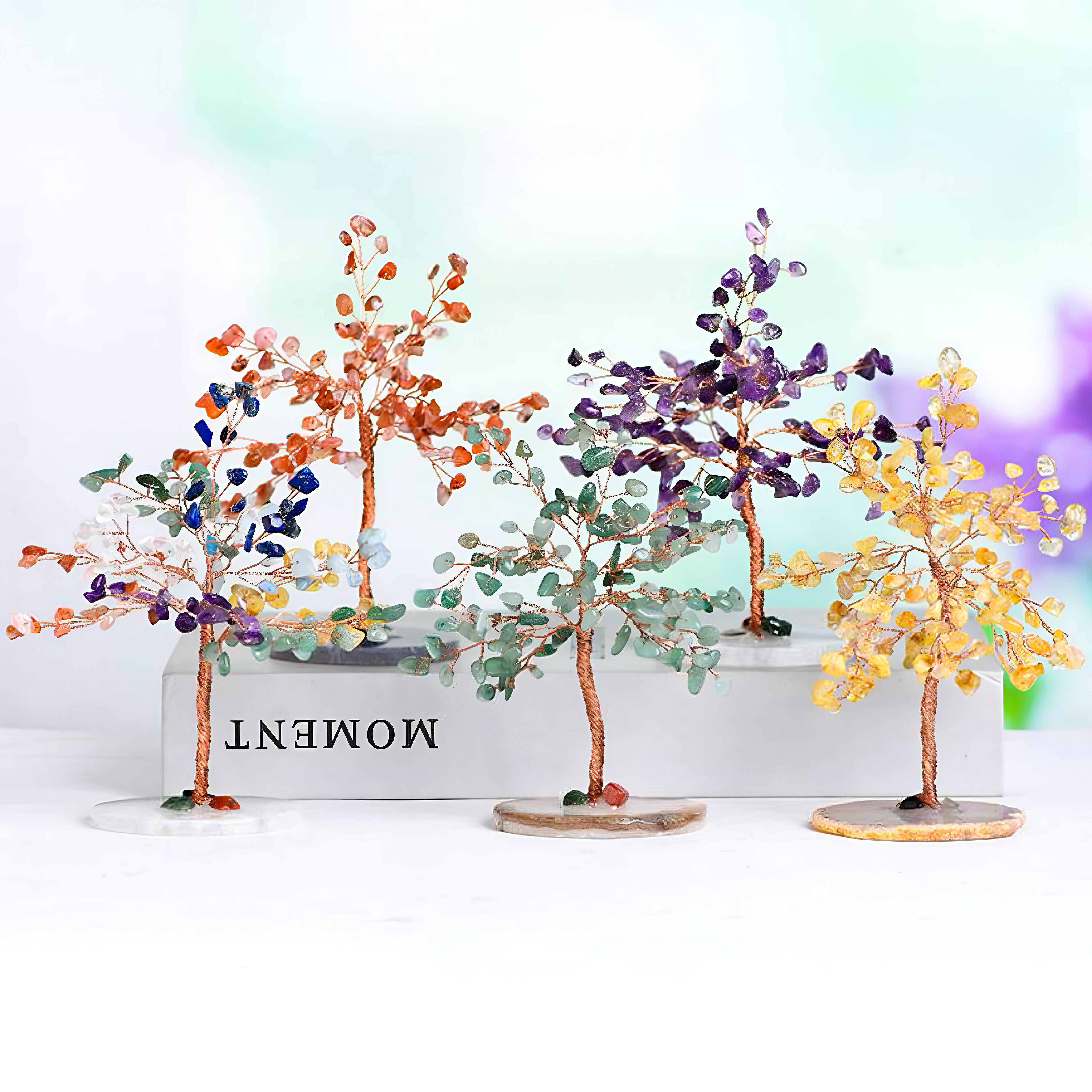 Crystal Tree with Agate Base