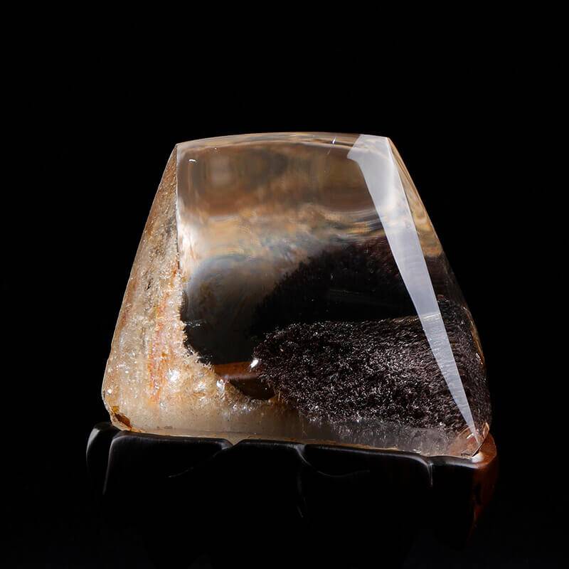 Golden Landscape Phantom Quartz: Top Quality Scenic Crystal for Feng Shui