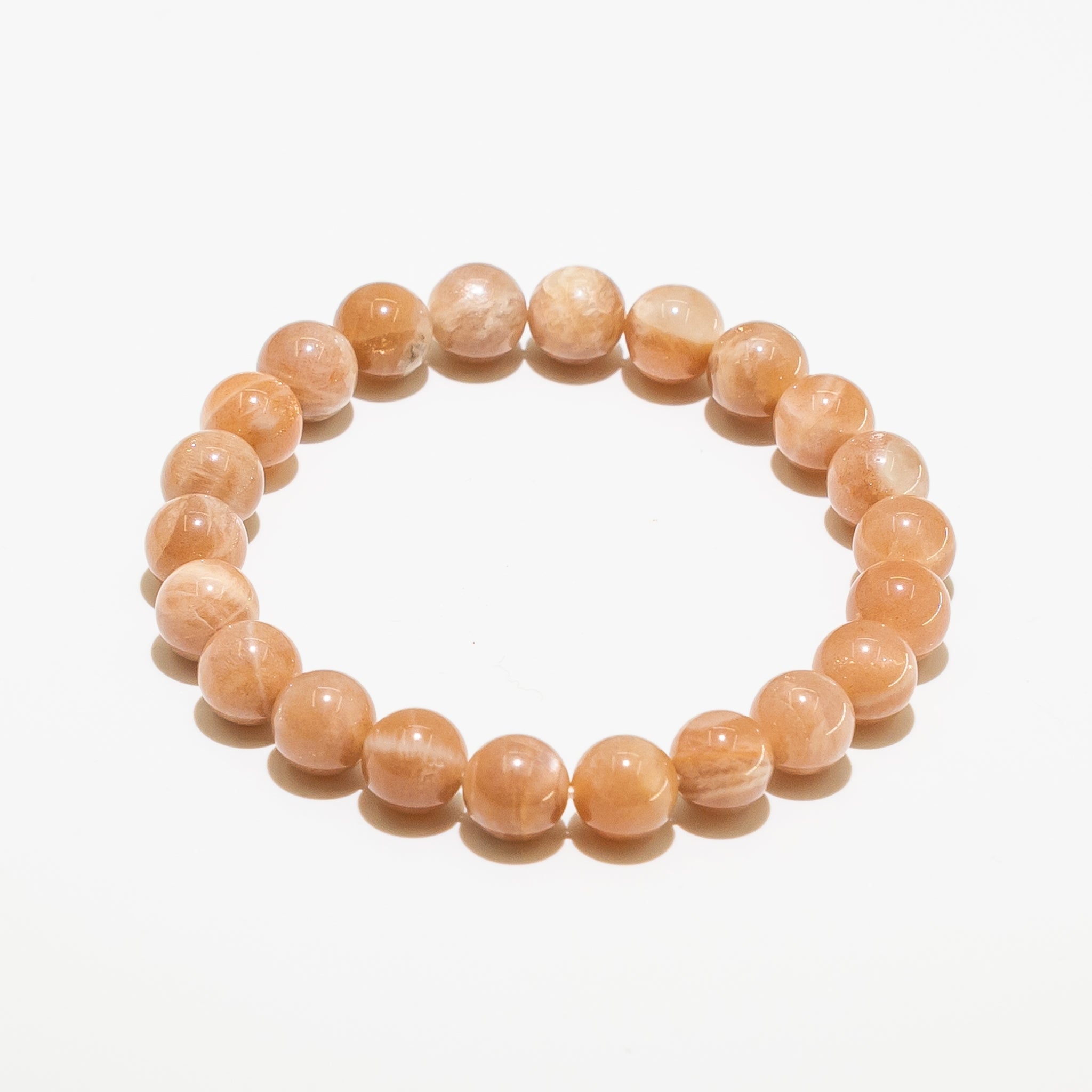 Golden Sunstone Bracelet 10mm 16cm with shimmering golden hues, adding warmth to daily wear.