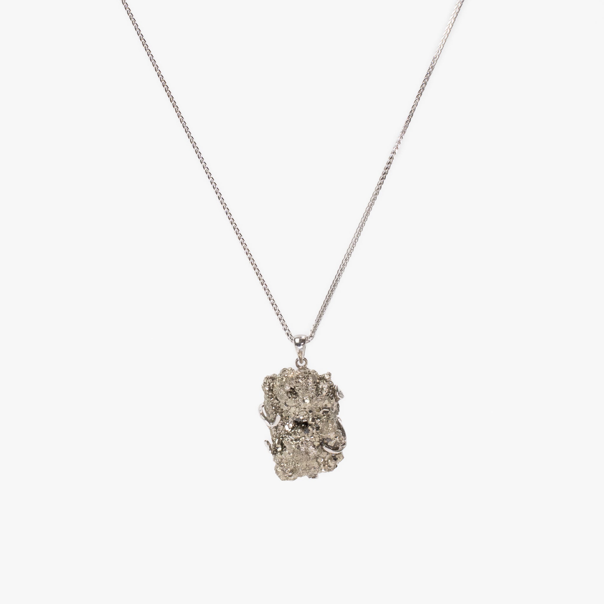 Natural Chalcopyrite Necklace with metallic iridescence, perfect for unique daily wear.