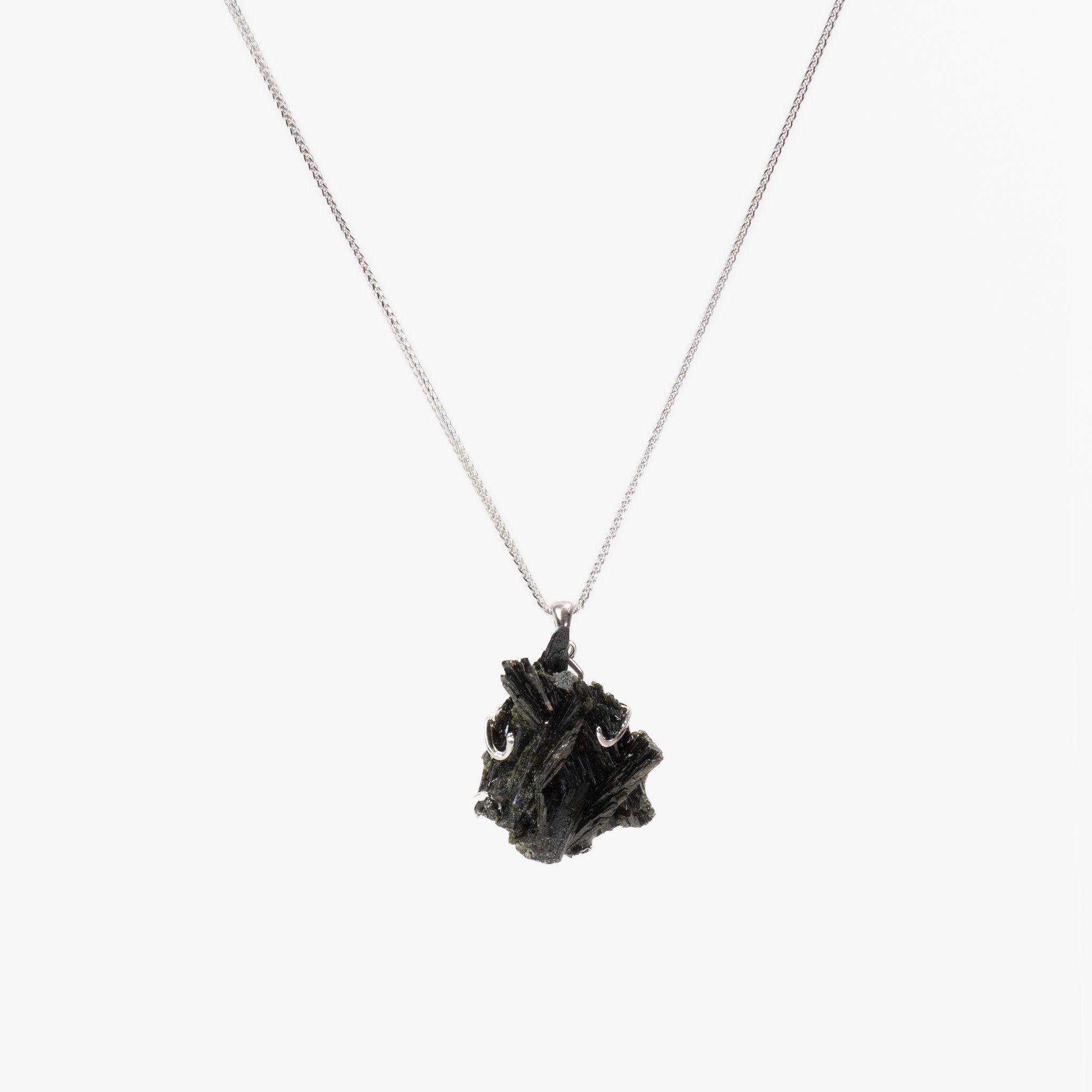 Natural Green Tourmaline Necklace with vibrant green tones, ideal for growth and daily wear.