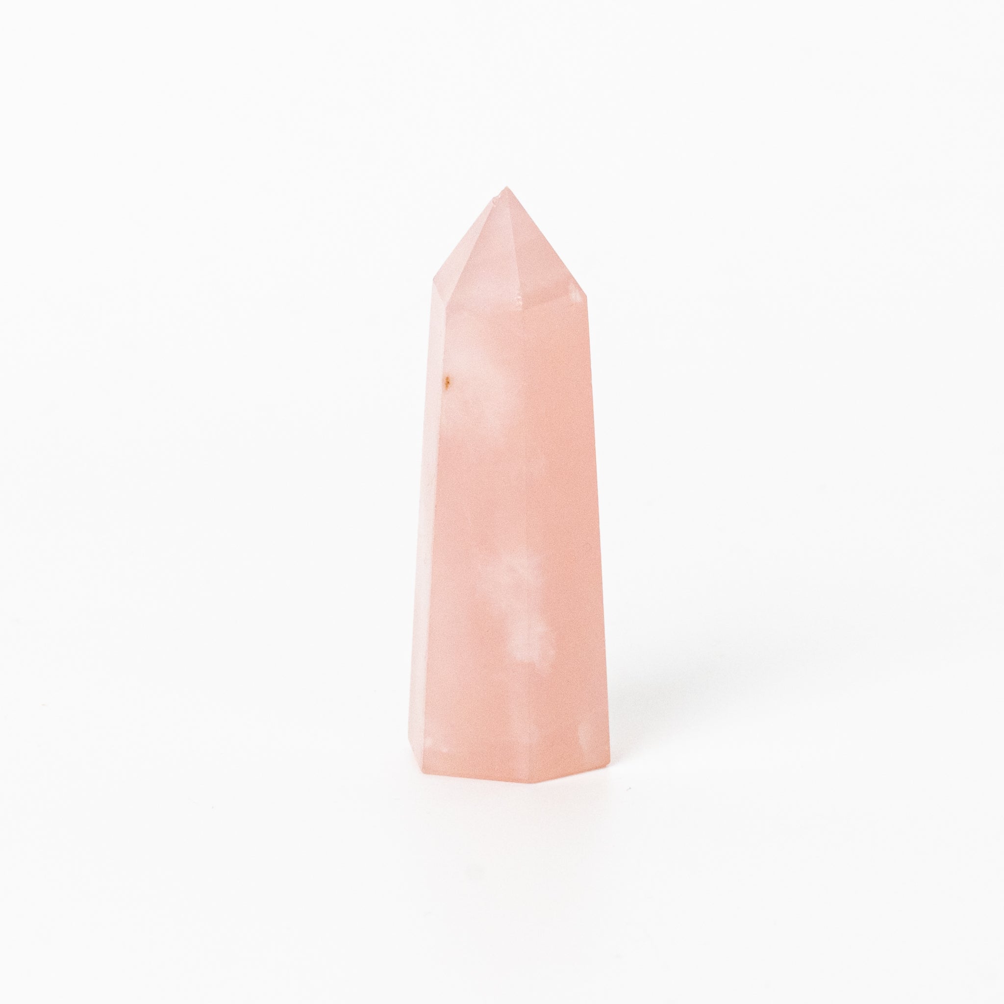 Rose Quartz Obelisk for home decor, featuring soft pink hues for love and harmony.