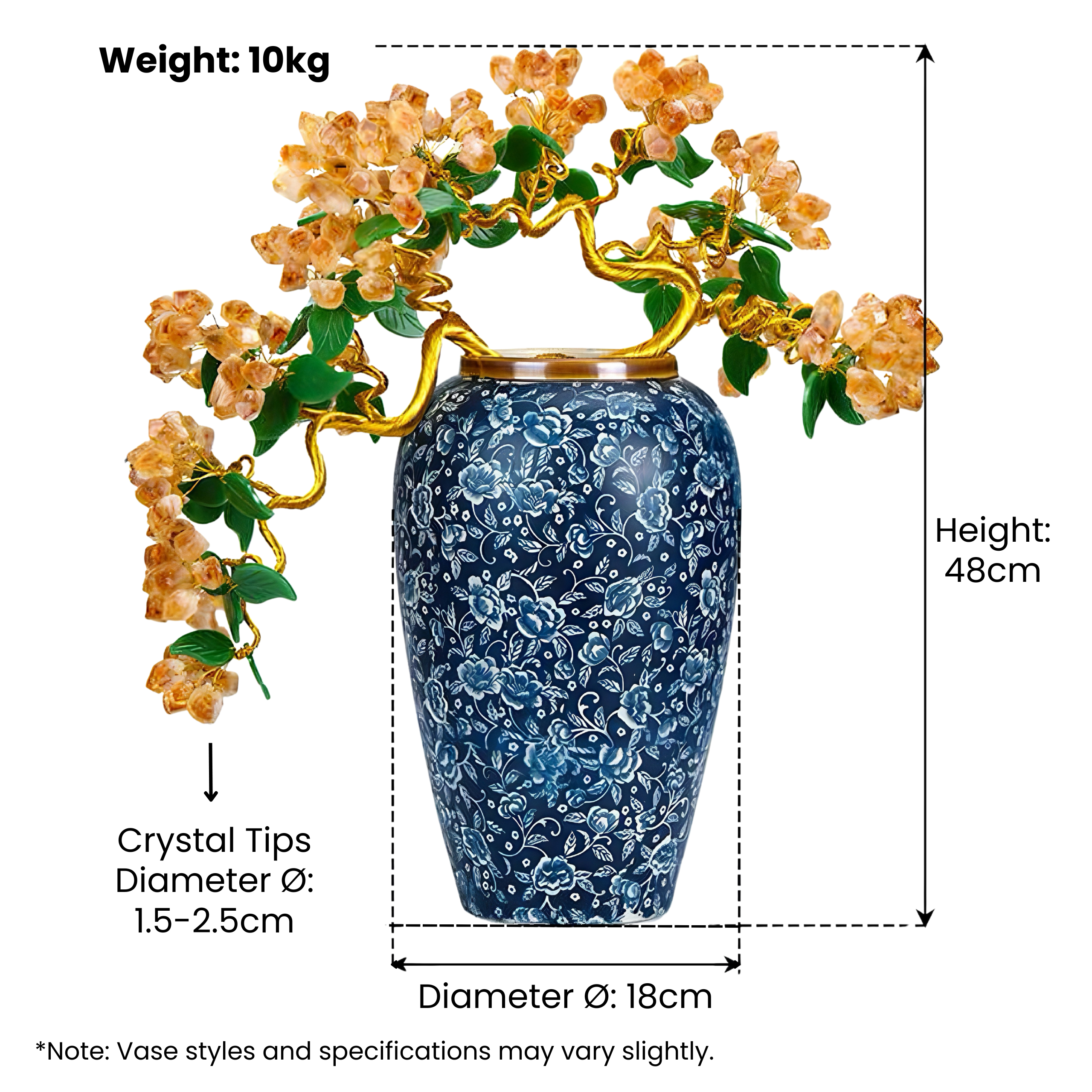 Serene Wealth Crystal Bonsai: Amethyst & Citrine for Home Harmony and Success