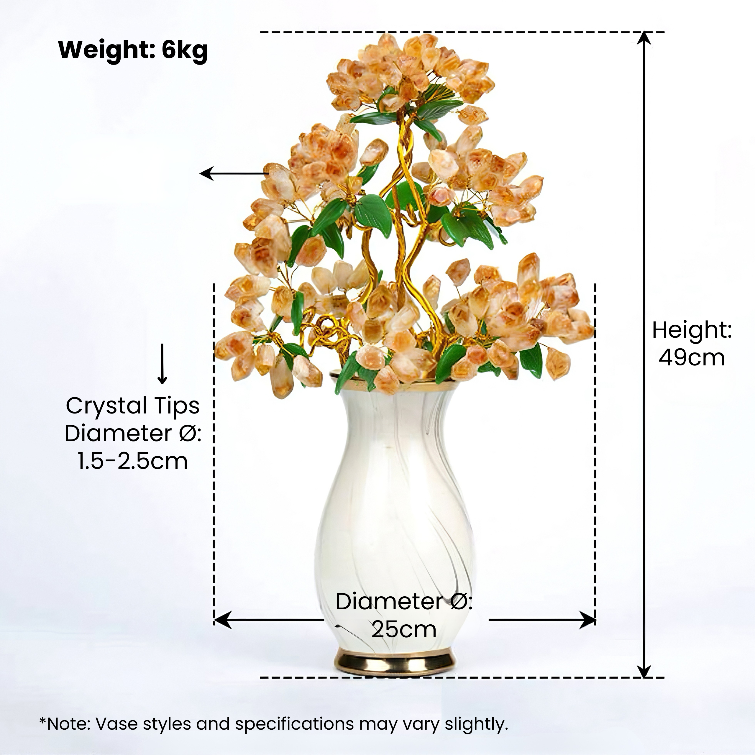 Joyful Fortune Gem Tree: Amethyst & Citrine Healing Crystal Gift