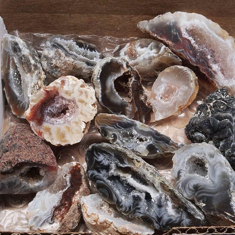 Natural Mini Oco Agate Geode Halves - Lovers’ Geode