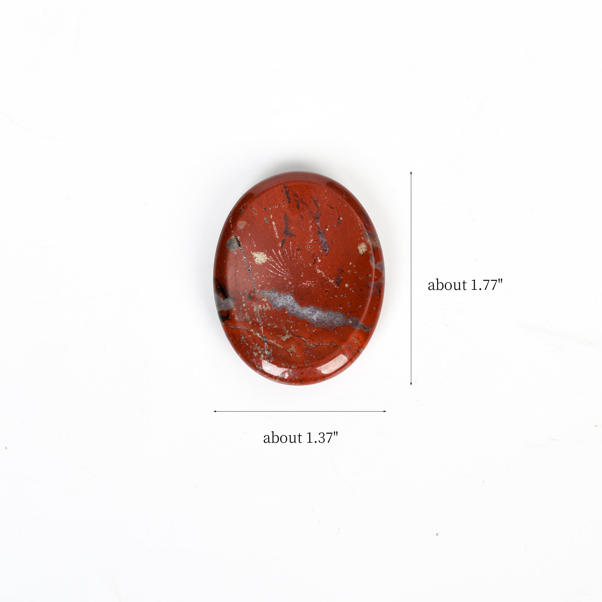 Red Jasper Worry Stone