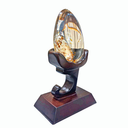 Natural Feng Shui Clear Quartz Decor — “The Lotus Bloom”