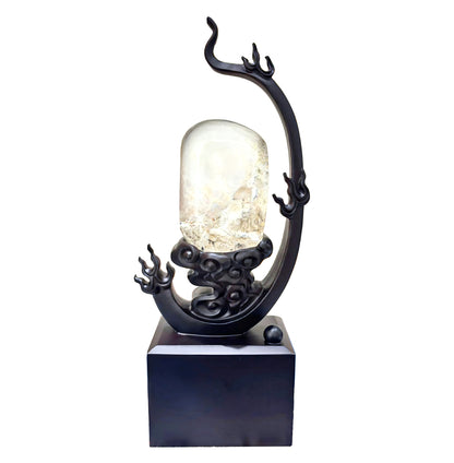 Natural Feng Shui Clear Quartz Decor — “The Dragon’s Embrace”