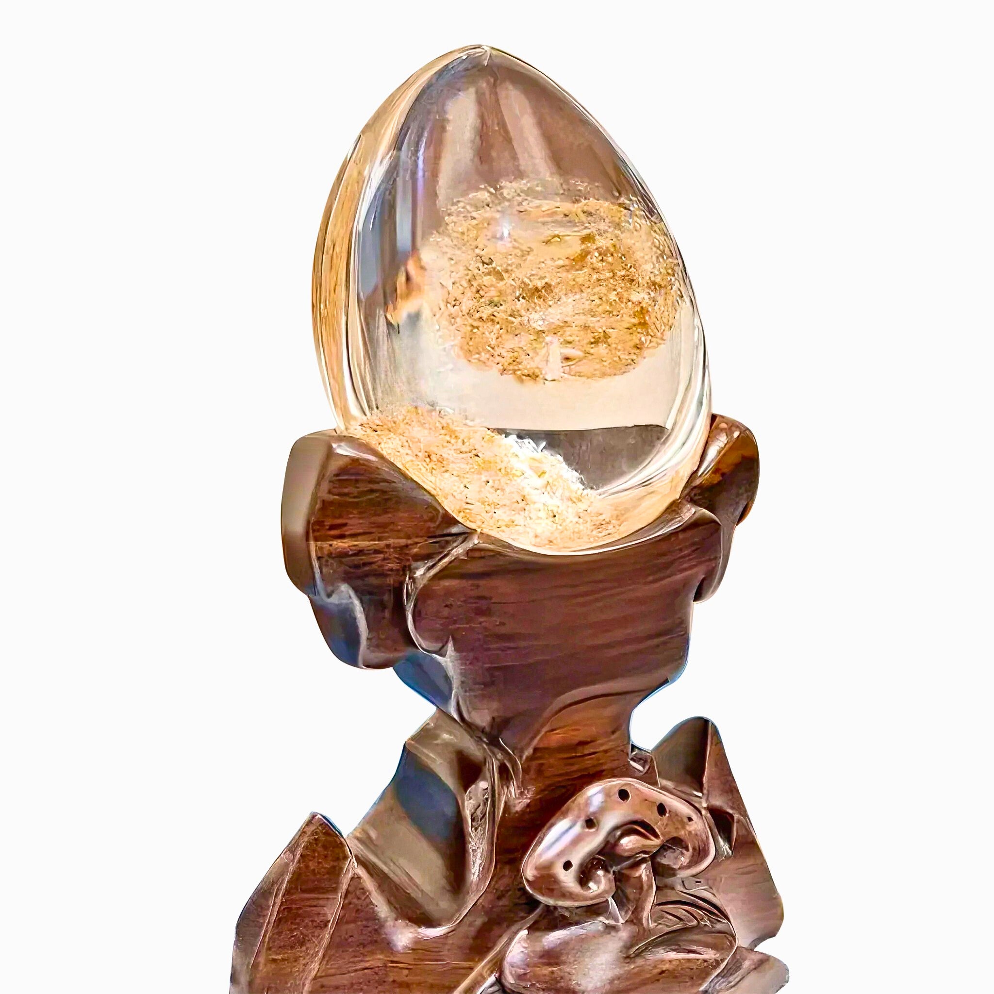 Natural Feng Shui Clear Quartz Decor — “The Twin Sands”