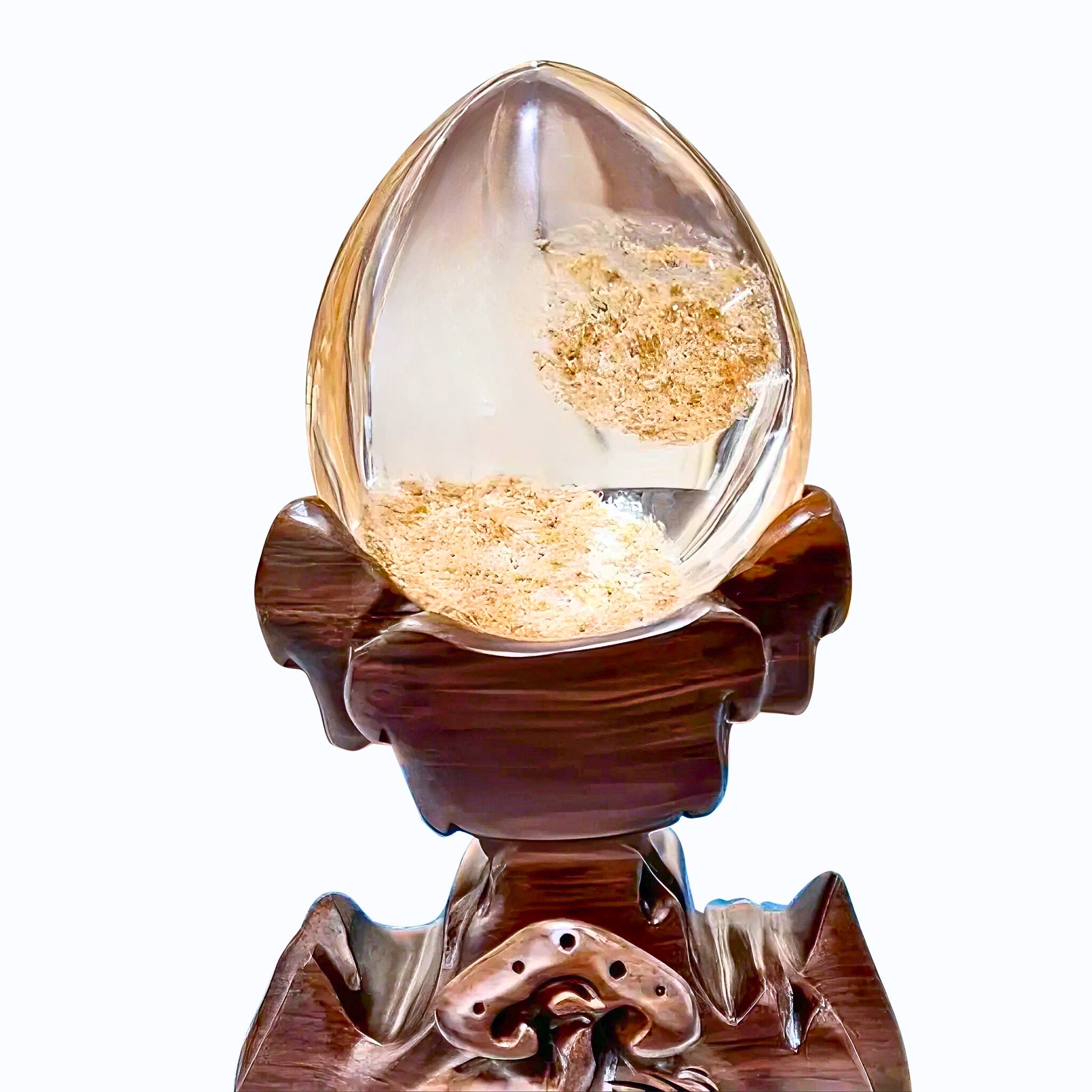 Natural Feng Shui Clear Quartz Decor — “The Twin Sands”