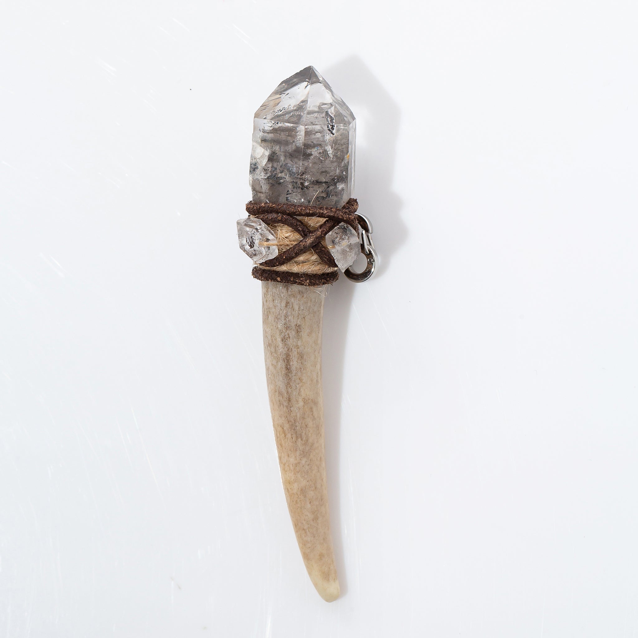 Antler Wand-Herkimer Quartz & Elestial Quartz