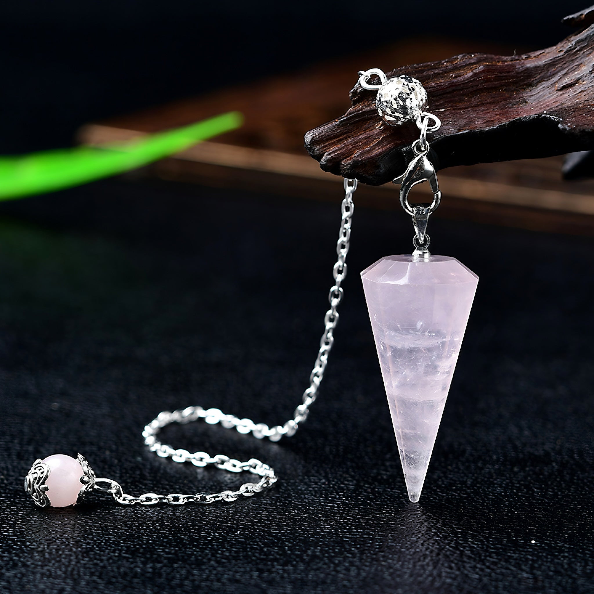 Crystal Pendulum – Amethyst, Labradorite & Rose Quartz for Divination ...