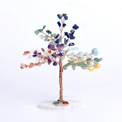 Crystal Tree with Agate Base