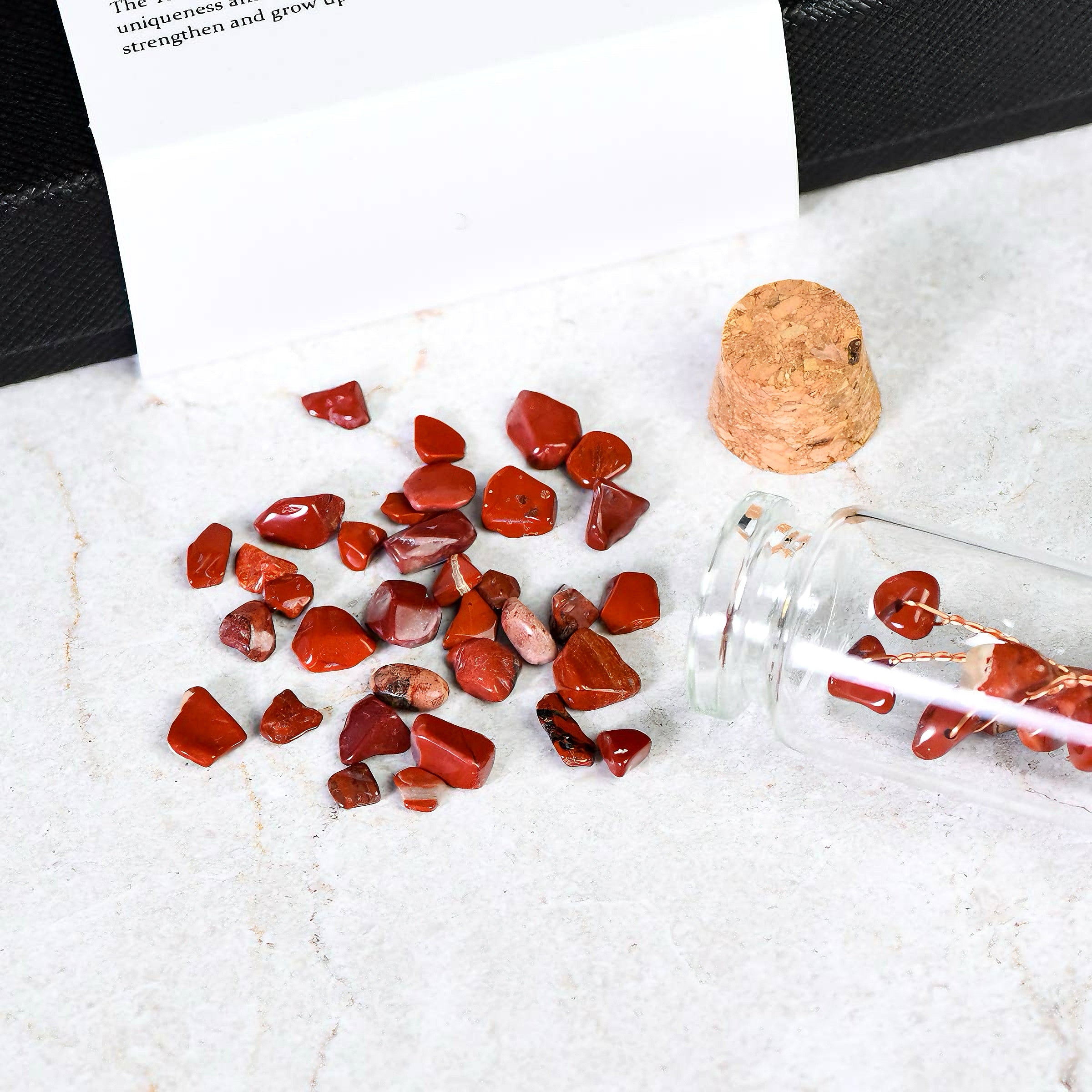 7 Chakra Wishing Bottles Set with Tree of Life Crystal Chips