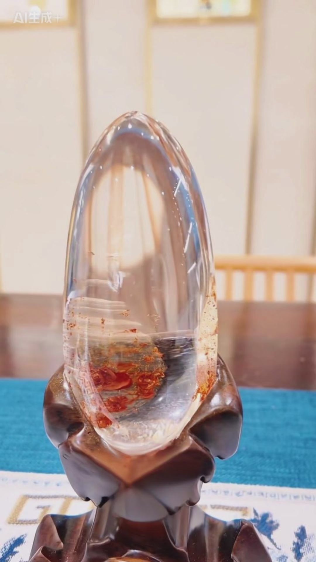 Load video: Natural Feng Shui Clear Quartz Decor — “The Rising Light”
