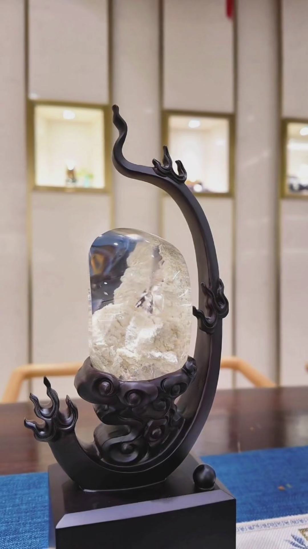 Load video: Natural Feng Shui Clear Quartz Decor — “The Dragon’s Embrace”