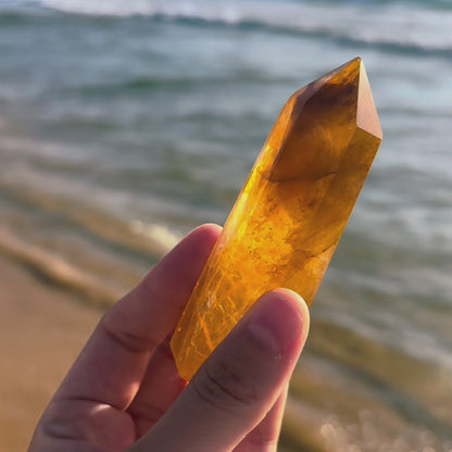 Yellow Calcite Obelisk