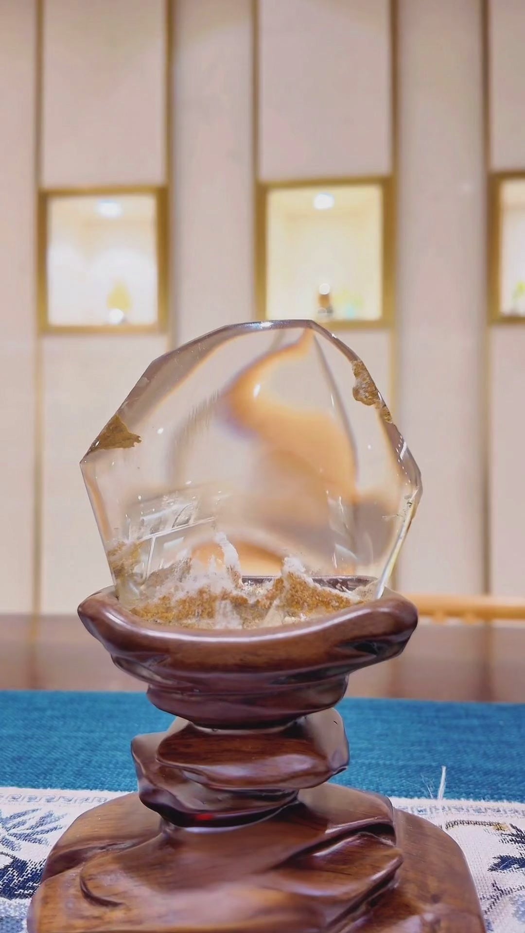 Load video: Natural Feng Shui Clear Quartz Decor — “The Visionary Mountain”